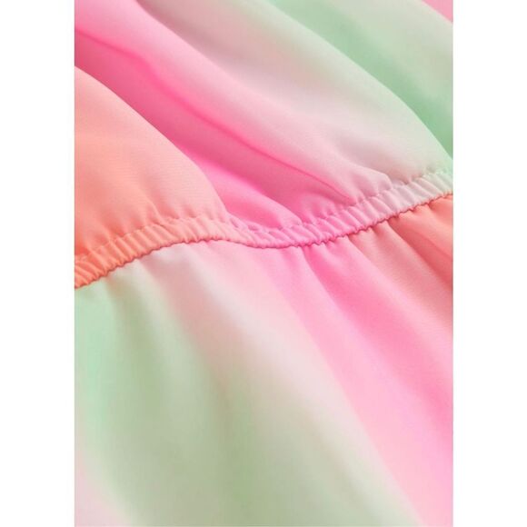 H&M Girl’s 2T Asymmetric Chiffon Strappy MIDI Dress - Picture 10 of 10